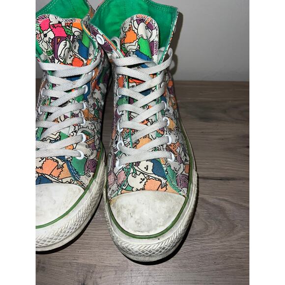 Converse Chuck Taylor Multicolor Shoes Faces Party High All Star Sneakers 12 - Picture 3 of 9